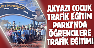 Akyazı Çocuk Trafik Eğitim Parkı’nda Öğrencilere Trafik Eğitimi