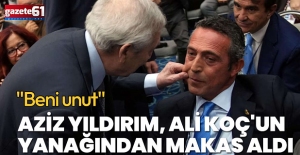 Aziz Yıldırım Ali Koç'un yanağından makas aldı...