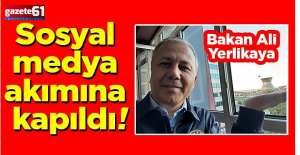 Bakan Ali Yerlikaya sosyal medya akımına kapıldı
