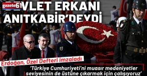 Cumhurbaşkanı Erdoğan Anıtkabir'de