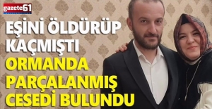 Eşini öldürüp kaçmıştı; ormanda parçalanmış cesedi bulundu