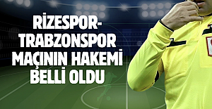 Rizespor-Trabzonspor maçının hakemi belli oldu