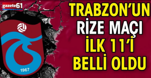 Trabzonspor'un 11'i belli oldu