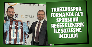 Trabzonspor, forma kol altı sponsoru Reges Elektrik ile sözleşme imzaladı