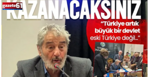 Türkiye artık büyük bir devlet, çok çalışacak birlikte kazanacaksınız...