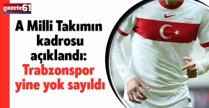 A Milli Takım’ın kadrosu açıklandı: Trabzonspor yine yok sayıldı