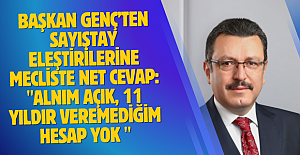Başkan Genç’ten Sayıştay eleştirilerine mecliste net cevap: "Alnım Açık, 11 Yıldır Veremediğim Hesap Yok "