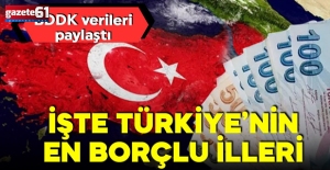 BDDK verileri paylaştı! Türkiye’nin en borçlu illeri açıklandı!