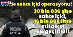 179 gözaltı, 31 bin şişe sahte alkol...