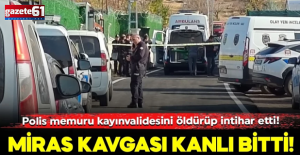 Polis memuru kayınvalidesini öldürüp intihar etti!