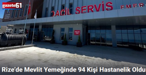 Rize’de Mevlit Yemeğinde 94 Kişi Hastanelik Oldu