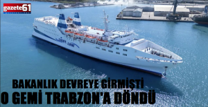 Trabzon-Soçi seferi yapan gemi geri döndü