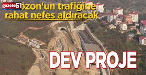 Trabzon'un trafiğine rahat nefes aldıracak dev projesinde sona yaklaşıldı!
