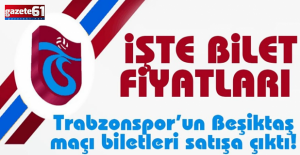 Trabzonspor ile Beşiktaş arasındaki dev karşılaşmanın biletleri satışta