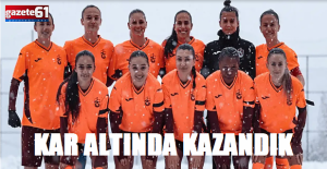 Trabzonspor kar altında kazandı