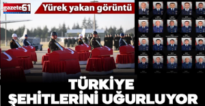 Türkiye şehitlerinin uğurluyor