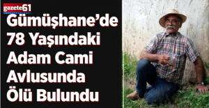 Yaşlı adam cami şadırvanında ölü bulundu