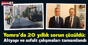 Yomra’da 20 yıllık sorun çözüldü: Altyapı ve asfalt çalışmaları tamamlandı