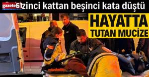 8'inci kattan 5'inci kata düştü! Genç kadın mucizeyi yaşadı!