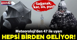 Meteoroloji 47 ili uyardı: Hepsi birden geliyor! Kar, sağanak, pus, sise dikkat...
