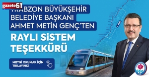 BAŞKAN GENÇ TEŞEKKÜR ETTİ