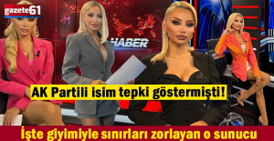 AK Partili isim tepki göstermişti! İşte giyimiyle sınırları zorlayan o sunucu