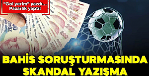 "Gol yerim" yazdı, pazarlık yaptı