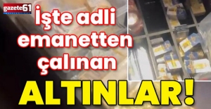 İşte Erdal Timurtaş'ın emanet odasından çaldığı o altınlar!