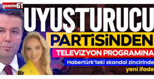 Mehmet Akif Ersoy'un uyuşturucu partisine katılan televizyona çıkıyor