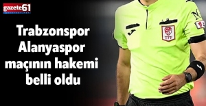 Trabzonspor-Alanyaspor maçının hakemi belli oldu