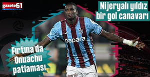 Trabzonspor'da Onuachu'dan büyük başarı!