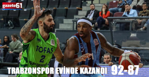 Trabzonspor evinde kazandı!