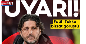 Trabzonspor’da yıldız isme uyarı! Fatih Tekke bizzat görüştü