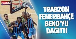 Trabzonspor Fenerbahçe’ye parkede sildi