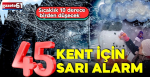 Yılın son gününe dikkat! 45 ile uyarı: 10 derece fark edecek