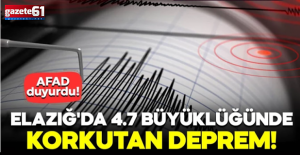 4.7 büyüklüğünde korkutan deprem!