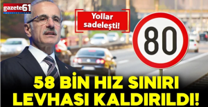 58 bin hız sınırı levhası kaldırıldı: Yollar sadeleşti