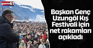 Başkan Genç Uzungöl Kış Festivali için net rakamları açıkladı