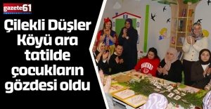 Çilekli Düşler Köyü ara tatilde çocukların gözdesi oldu