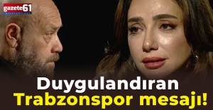 Duygulandıran Trabzonspor mesajı!