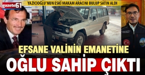 Efsane valinin oğlu 45 yıl sonra babasının aracını bulup satın aldı