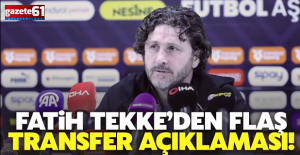 Fatih Tekke'den Kocaelispor maçı sonrası transfer açıklaması!