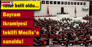 Bayram ikramiyesi teklifi Meclis'e sunuldu!