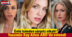 Sürpriz nikah! Yasemin Kay Allen ABD'de evlendi