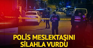 Polis, meslektaşını silahla vurdu