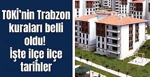 TOKİ’nin Trabzon kuraları belli oldu! İşte ilçe ilçe tarihler