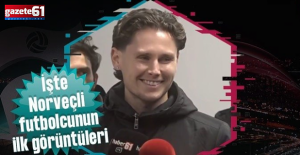 Trabzonspor'un yeni transferi Mathias Lovik şehre ayak bastı!