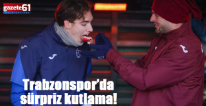 Trabzonspor’da sürpriz kutlama!