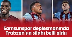 Samsunspor deplesmanında Trabzon'un silahı belli oldu