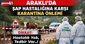 Trabzon’da şap alarmı!